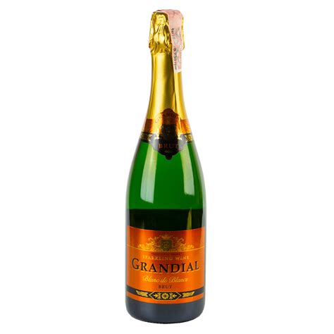 Вино игристое Grandial Brut Blanc de Blancs белое сухое 0 75 л