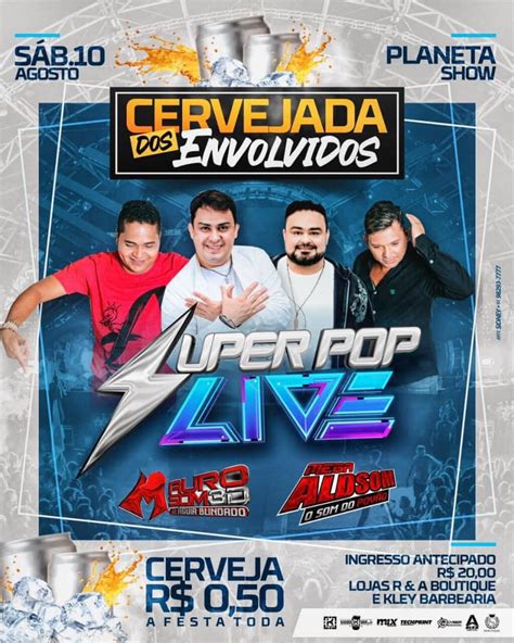 Cd Ao Vivo Super Pop Live Planeta Show Cervejada Dos Envolvidos