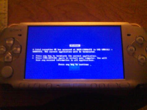 PSP Blue Screen Error by nickjuly4 on DeviantArt