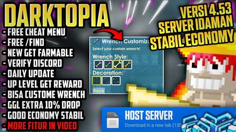 ECONOMY STABIL SERVER IDAMANNIH GROWTOPIA PRIVATE SERVER TERBARU