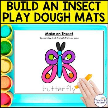 Insect Play Dough Mats Bugs And Insects Theme Activities By Teaching