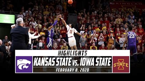 Kansas State Vs Iowa State Basketball Highlights 2019 20 Stadium