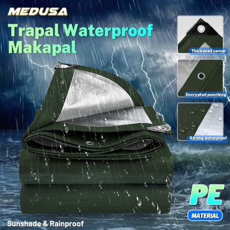 Tarapal Waterproof Makapal Tarpaulin Waterproof Lona Trapal Heavy Duty