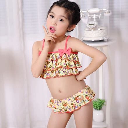 Fashion Floral Gedruckt Kinder M Dchen Bikini Neue Sommer Hei Er