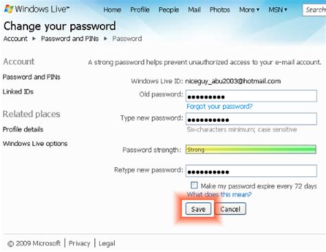 How To Change A Hotmail Password