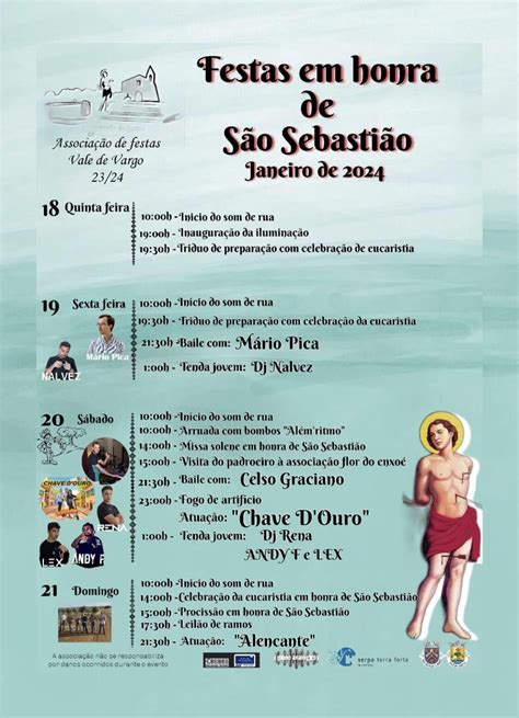 Festas Em Honra De S O Sebasti O Vale De Vargo