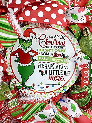 Grinch Wreath Grinch Christmas Wreath Grinch Decor Grinch Wreaths