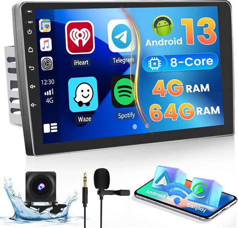 Amazon 4 64G Hikity Android 13 Car Stereo Double Din Radio 10 1