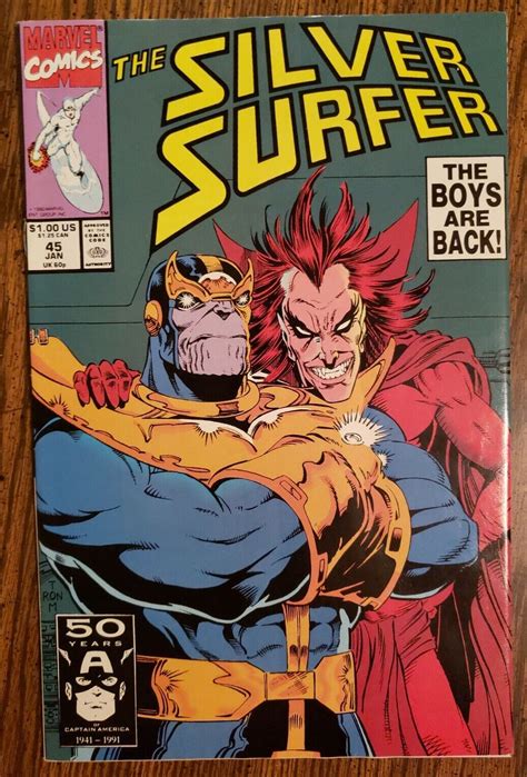 SILVER SURFER 45 THANOS MEPHISTO COVER ORIGIN INFINITY GEMS