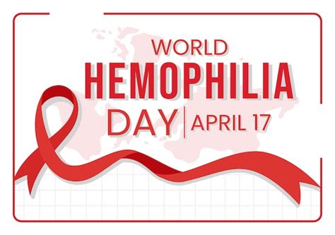 Premium Vector World Hemophilia Day Illustration With Red Bleeding