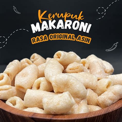 Jual Yansack Kerupuk Makaroni Original Asin Gurih 1 4 Kg 250gr