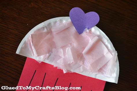 Tissue Paper And Paper Plate Cupcake