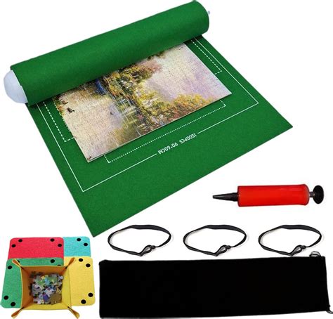 BangShou Jigsaw Mat Puzzle Roll Mat Portable Jigroll Up To 1500