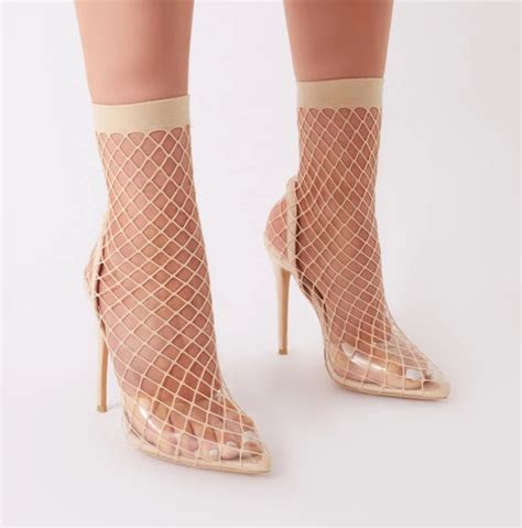 Where To Buy Kylie Jenner S Naked Black Fishnet Heels For Only