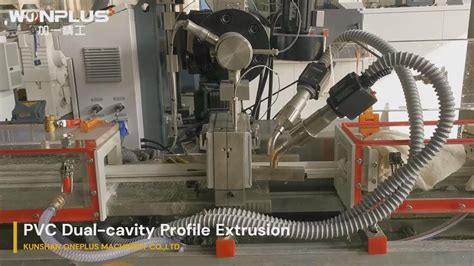 PVC Dual Cavity Profile Extrusion Line With Online Rubber Seal