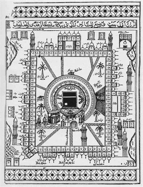 Studies in Popular Islam [Drawing of the Court at Mecca]