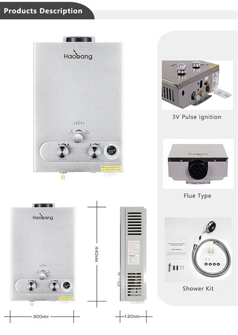 L Instant Tankless LPG Gas Water Heater Hot Sale