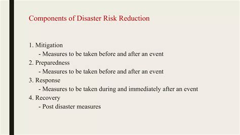 Disaster Risk Reduction | PPT