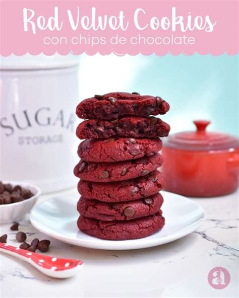 Las Mejores Galletas De Red Velvet Del Mundo Una Receta Deliciosa De