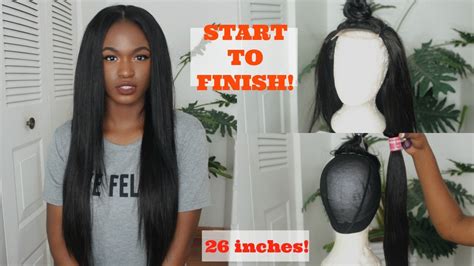 How To Sew A Straight Lace Wig From Start To Finish Beginner