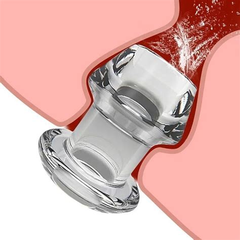 Clear Hollow Anal Tunnel Butt Plug Dilator Expansion Stretcher Sex Toys Peeking EBay