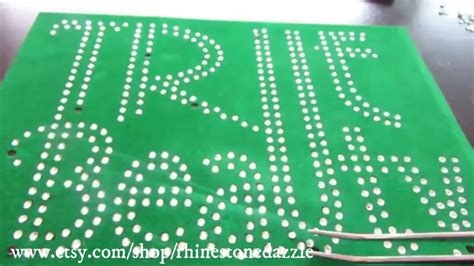 How To Diy And Make A Rhinestone Transfer And Apply To Shirt Youtube