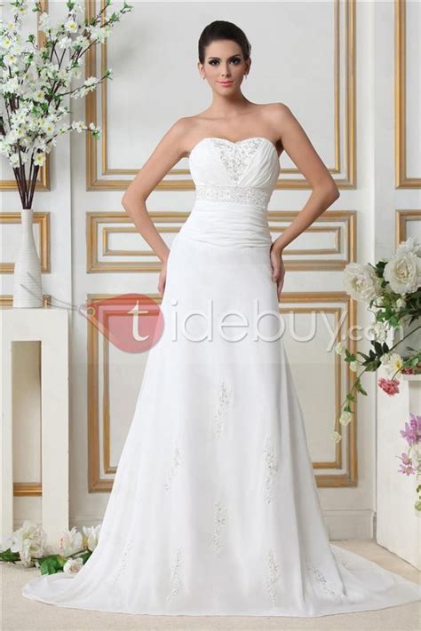 Elegant A Lineelegantprincess Sweetheart Chapel Train Taline S Wedding