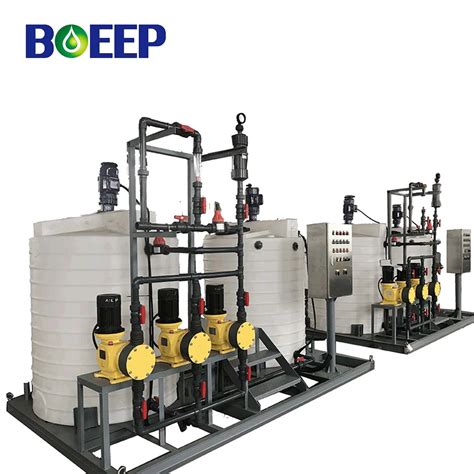 Chlorine Doser With Skid Mounted Chemical Dosing System For