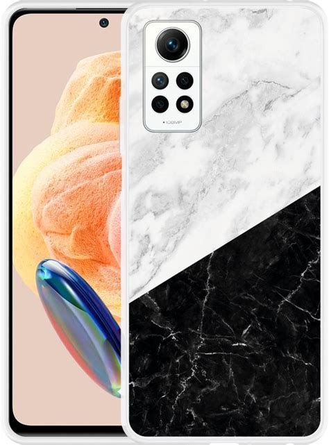 Cazy Hoesje Geschikt Voor Xiaomi Redmi Note Pro G Zwart Wit Marmer