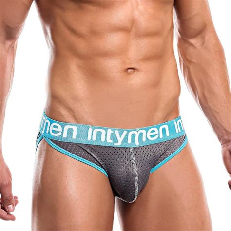 INTYMEN Complete Bikini ファッション メンズ セクシー下着 柔らか素材 ドットメッシュ ローライズ 吸水速乾 ジム 運動 通気性 ブリーフ ビキニ ini