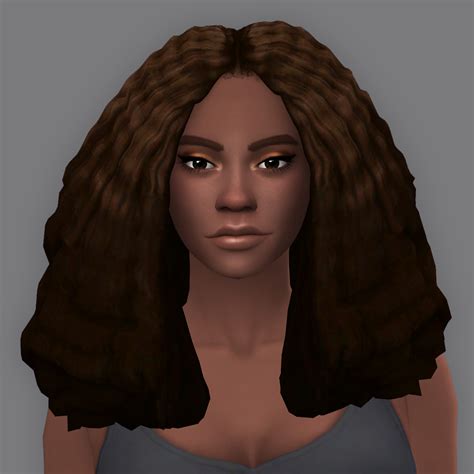 Qicc Muna Hair Screenshots The Sims Create A Sim Curseforge