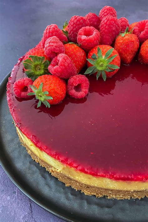 Cheesecake Met Aardbeien Frambozen En Citroen Artofit