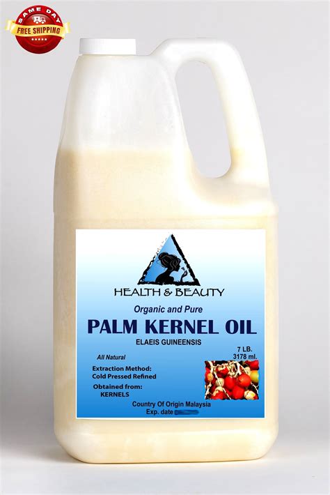 Palm Kernel Oil Organic Carrier Cold Pressed Sustainable Natural 100