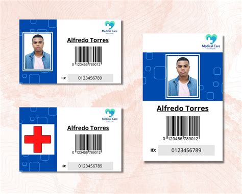 Doctor ID Badge Template for Doctors, Nurse and Hospital Staffs, Fully ...