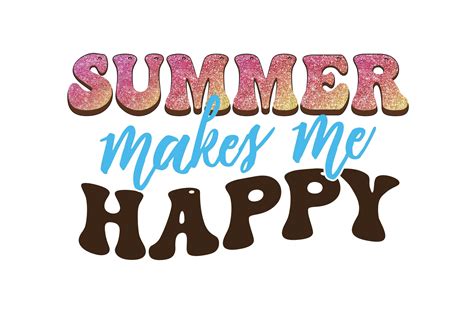 Summer Makes Me Happy Graphic By Riya Design Shop Creative Fabrica