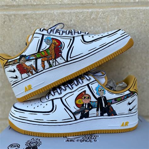 Rick And Morty Air Force 1 Custom In 2022 Air Force 1 Custom Air