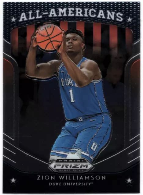 Zion Williamson Panini Prizm Draft Picks All Americans