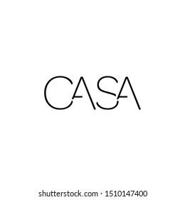 Casa Logo Vector Font Real Estate Stock Vector (Royalty Free ...