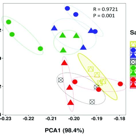 Principal Component Analysis Pca Showing The Overall Metabolite Download Scientific Diagram