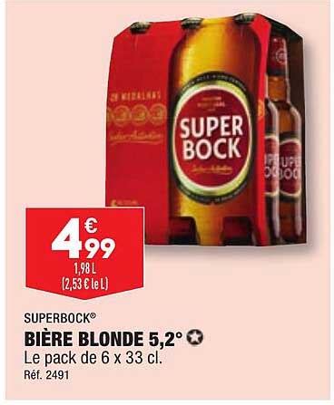 Promo Superbock Bière Blonde chez Aldi iCatalogue fr