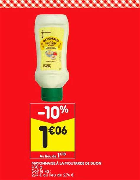 Promo Mayonnaise La Moutarde De Dijon Chez Leader Price Icatalogue Fr