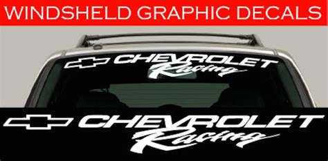 Chevy Racing Windshield Banner Windshield Decal Windshield Sticker Etsy