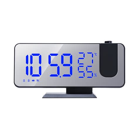 Careslong Projection Alarm Clock Large LED Display Ceiling Projector Clock - Walmart.com