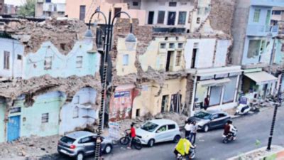 Kotputli S Historic Buildings Razed To Widen Road Locals Decry Civic