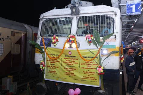 Honble Chief Minister Professor Dr Manik Saha Launched Agartala Deoghar Express Train From