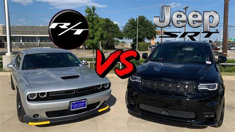 Jeep Srt Vs Dodge Challenger Rt Is The Jeep Really That Good Youtube