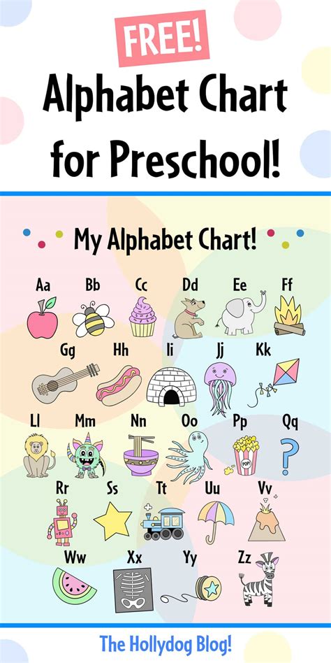 FREE Printable Alphabet Chart! ⋆ The Hollydog Blog