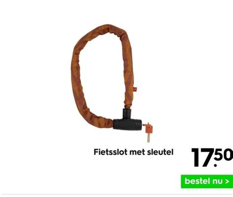 Fietsslot Met Sleutel Aanbieding Bij HEMA