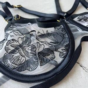 Lingerie See Through Hot Lingerie Set With Corset Super Hot Lingerie Transparent Lingerie For