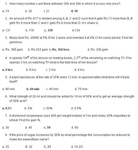 Model Question Papers Of Bank PO Exam